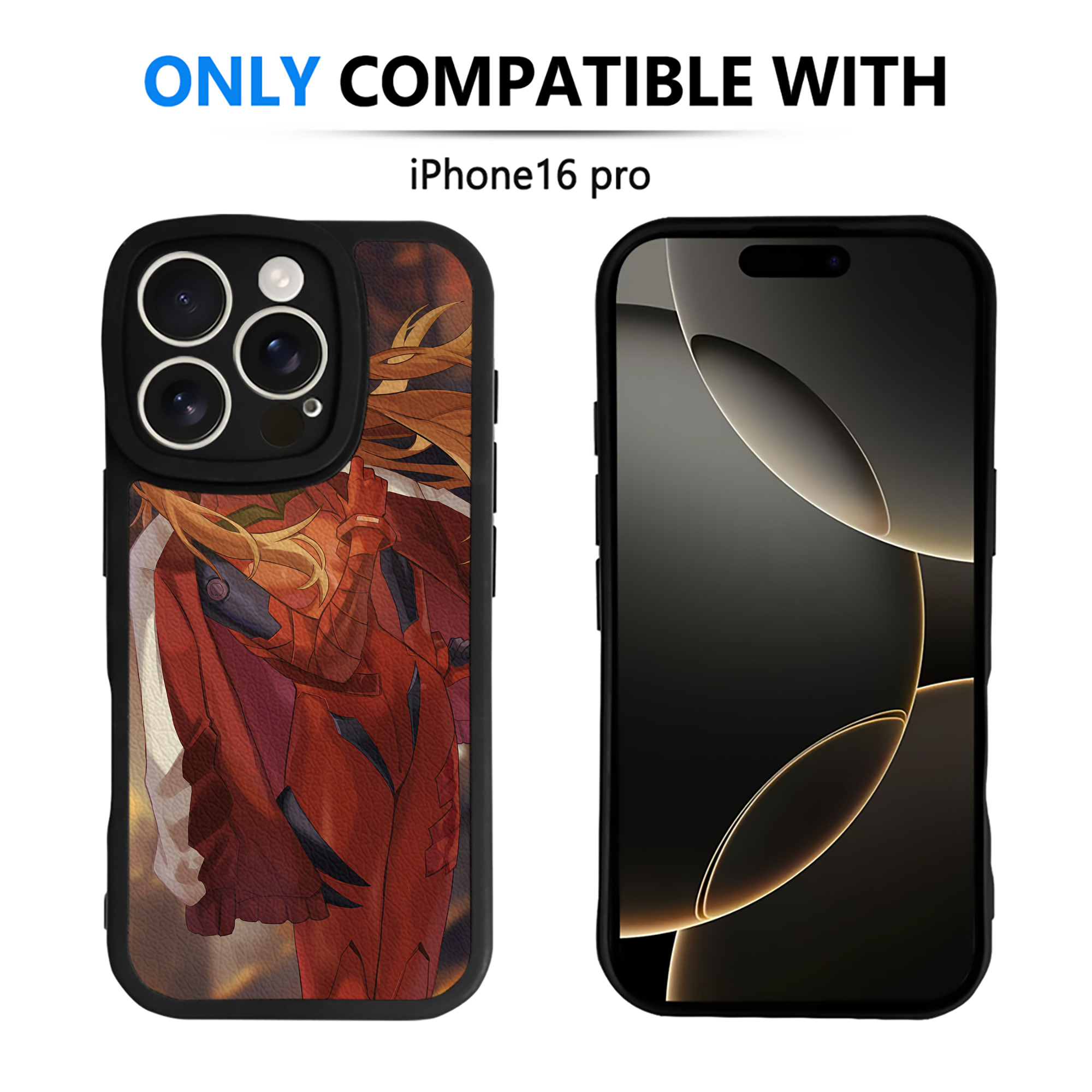 （画像用） EVA 新世紀エヴァンゲリオン 【iPhone 16シリーズ対応】シリコンスマホケース（レザー調） 材質：シリコン